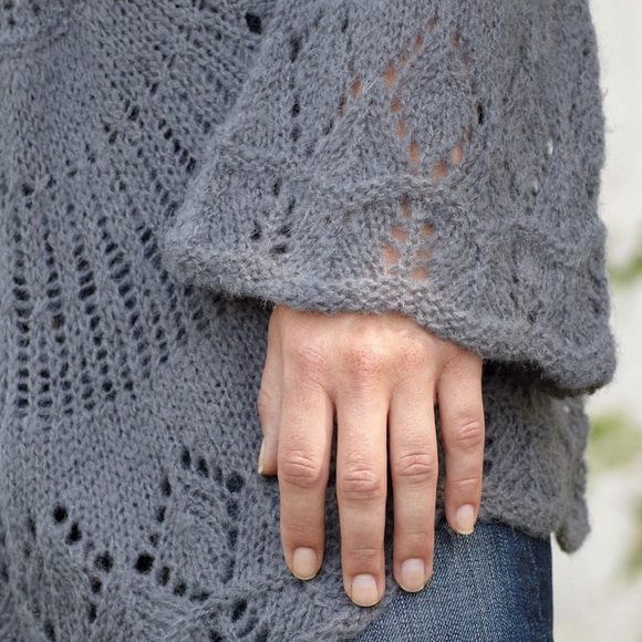 Free People Hearth & Home Gray Sweater Tunic - Picture 2 of 9